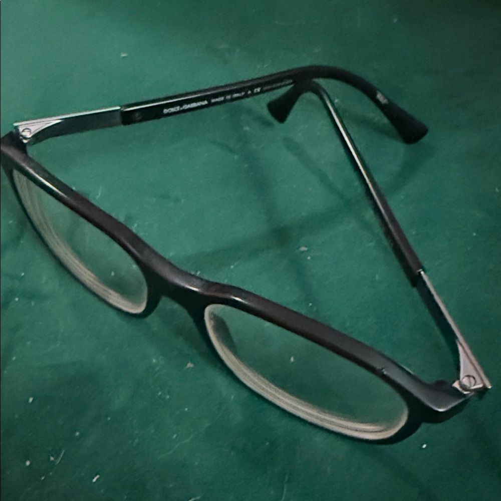 Classic Black Glasses Prescription -1.25 Lenses LIKE NEW Dolce & Gabbana Eyewear - Picture 3 of 3